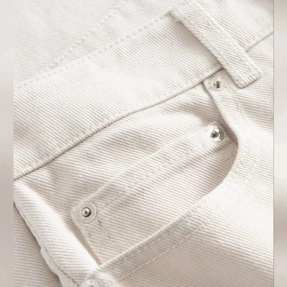 Wood Wood Ilo Straight Leg Classic Denim Women's Jeans Size 31W 32L Off White. - Picture 6 of 16